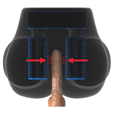 Masturbatore Vibrante Milk Me Silly con Motori Rotanti e 5 Funzioni